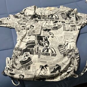 No Comment: Fashion Shop Newspaper Shirt